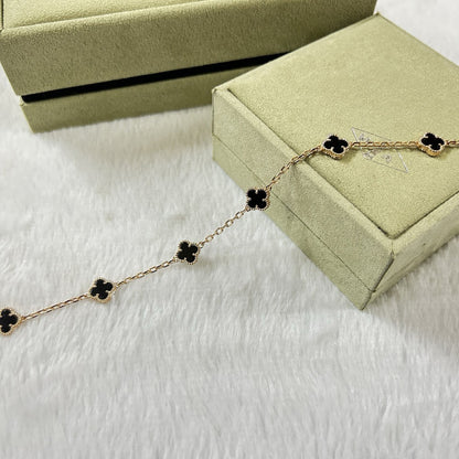 [Everoly JW]CLOVER 6 MOTIF  ONYXS BRACELET