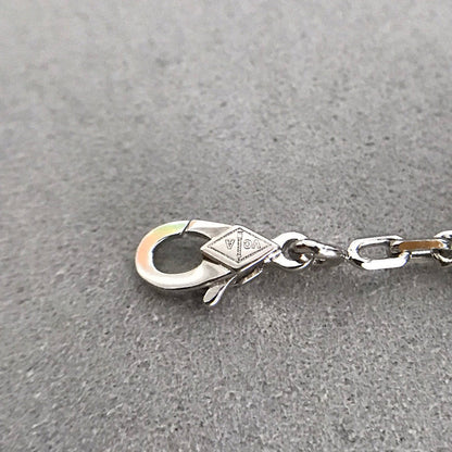 [Everoly JW]CLOVER 5 MOTIF ONYXS DIAMOND BRACELET SILVER