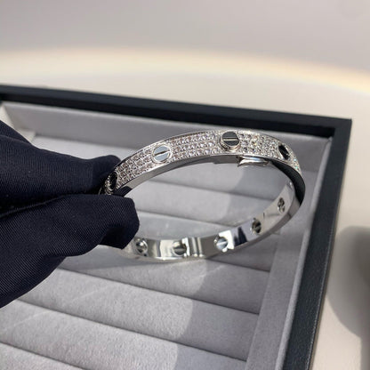 [Everoly JW]LOVE BRACELET 6.1MM DIAMOND-PAVED CERAMIC