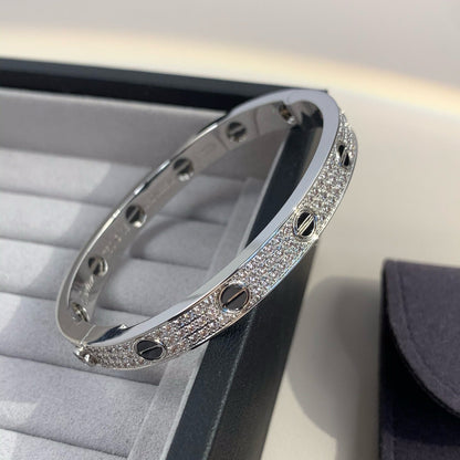 [Everoly JW]LOVE BRACELET 6.1MM DIAMOND-PAVED CERAMIC