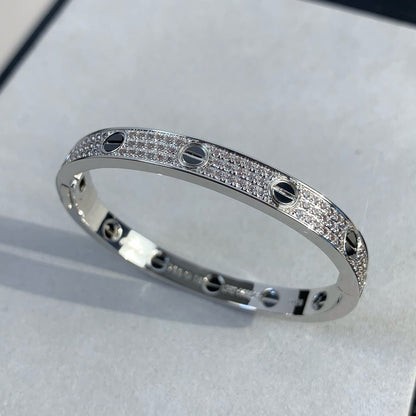 [Everoly JW]LOVE BRACELET 6.1MM DIAMOND-PAVED CERAMIC