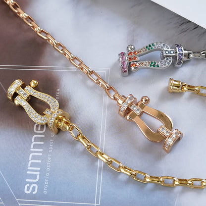 [Everoly JW]FORCE LARGE HORSESHOE CLASP  METAL BRACELET