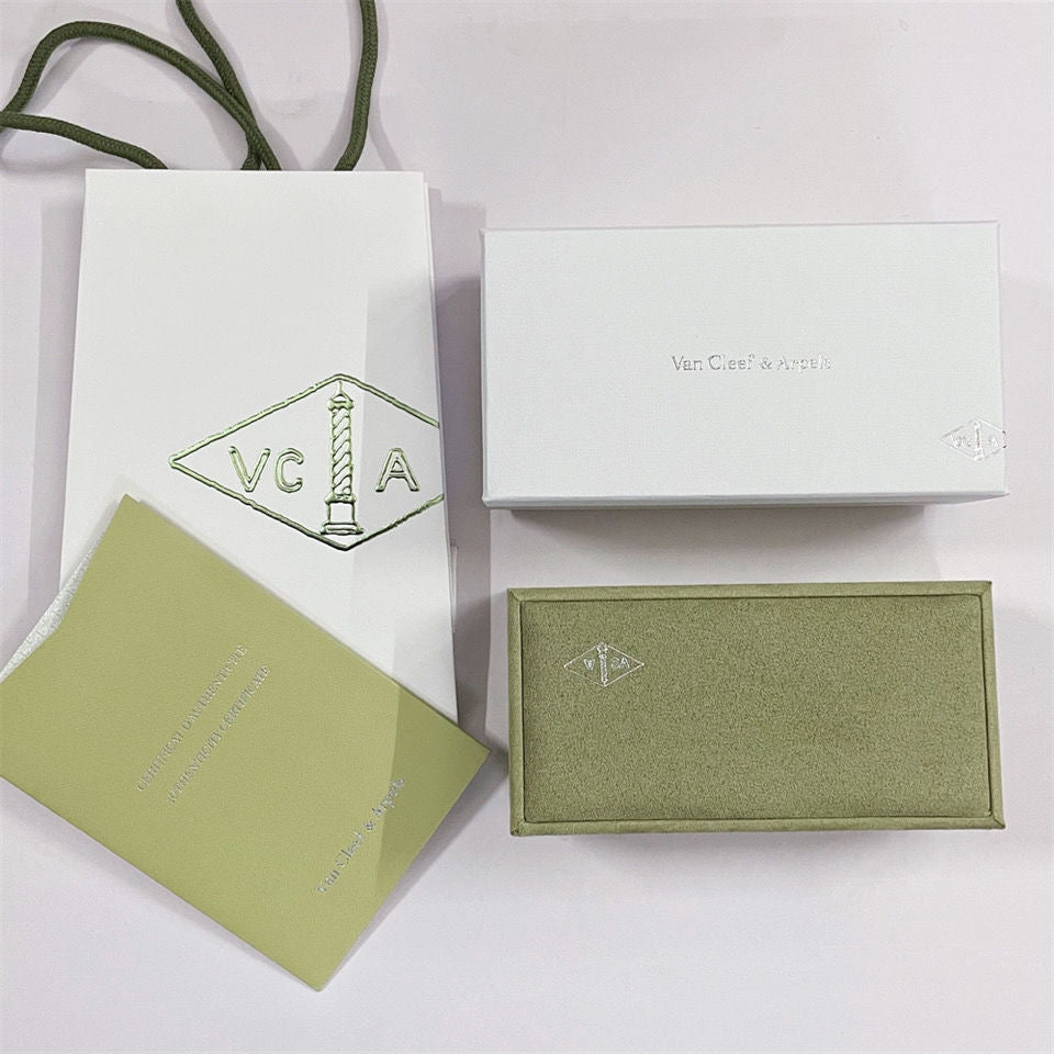 [Everoly JW]VA CLOVER BRACELET NECKLACE RING BOX GIFT BAG