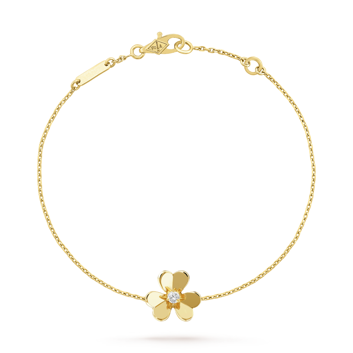 [Everoly JW]FRIVOLE GOLD FLOWER PINK MALACHITE BRACELET