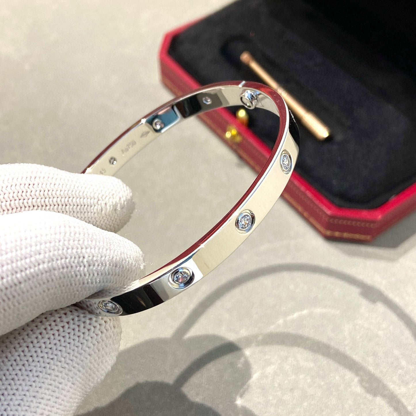 [Everoly JW]LOVE BRACELET 6.1MM 10 DIAMONDS