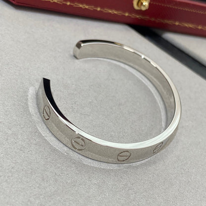 [Everoly JW]LOVE BRACELET 6.1MM 1 DIAMOND OPEN CUFF