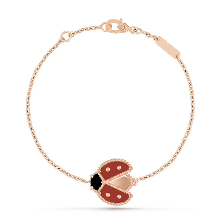 [Everoly JW]LUCKY SPRING 1 MOTIF PINK GOLD BRACELET