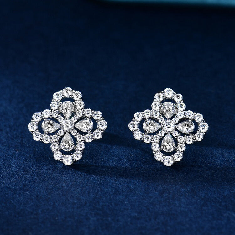 [Everoly JW]LOOP EARRINGS FULL MOTIF DIAMOND 16MM
