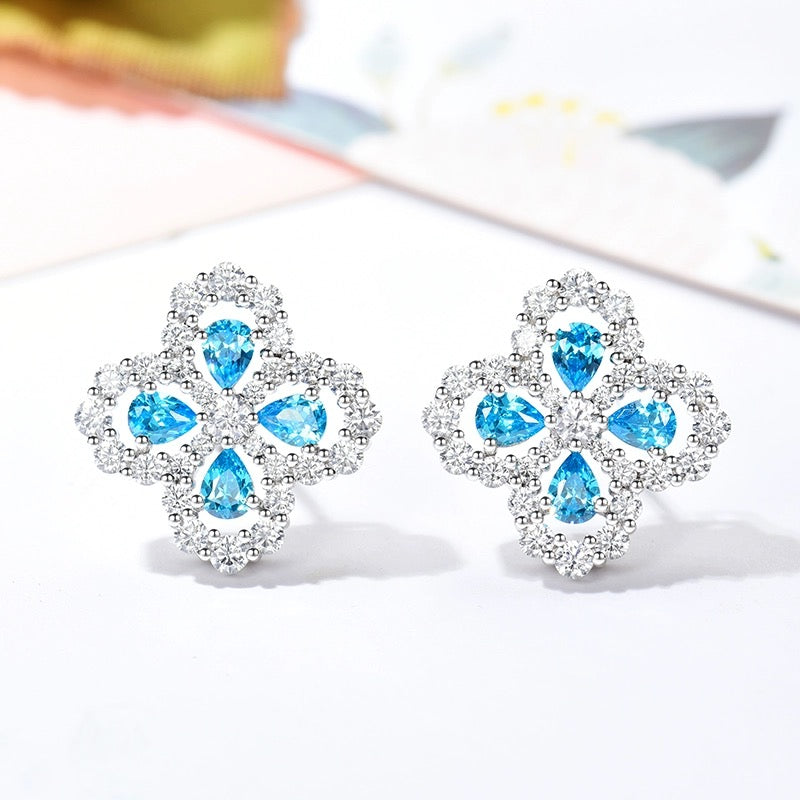 [Everoly JW]LOOP EARRINGS FULL MOTIF DIAMOND 16MM