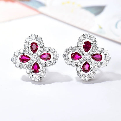 [Everoly JW]LOOP EARRINGS FULL MOTIF DIAMOND 16MM