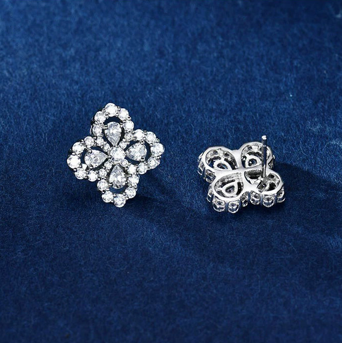 [Everoly JW]LOOP EARRINGS FULL MOTIF DIAMOND 16MM