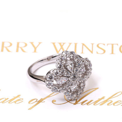 [Everoly JW]LOOP RING FULL MOTIF DIAMOND 16MM SILVE
