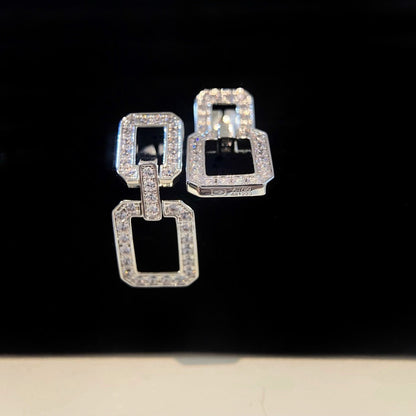 [Everoly JW]LINKS MEDIUM EARRINGS DIAMOND