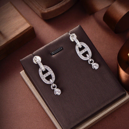 [Everoly JW]HM CHAINE DIAMOND EARRINGS