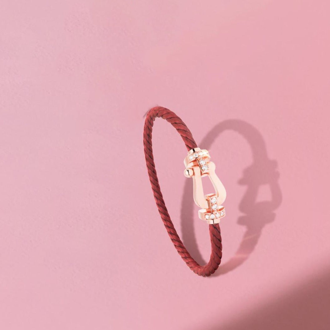 [Everoly JW]FORCE 10 HALF DIAMOND PINK GOLD RED CORDERI LARGE AND MEDIUM MODEL