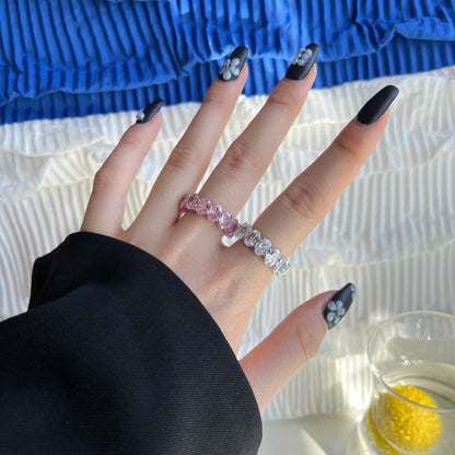 [Everoly JW]Dainty Elongated Cushion Cut Tennis Ring