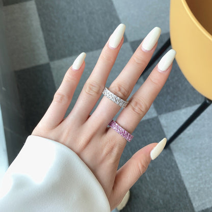 [Everoly JW]Sparkling Full Heart Ring