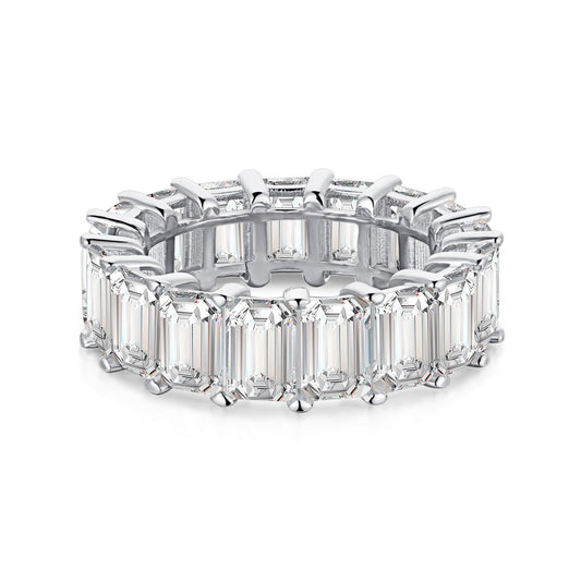 [Everoly JW]0.75 Carat Elegant Emerald Cut Tennis Ring