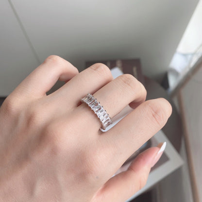 [Everoly JW]Unique Colorful Radiant Cut RIng