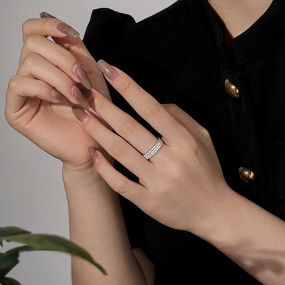 [Everoly JW]Dainty Round Cut Tennis Ring