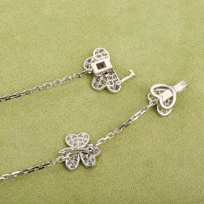 [Everoly JW]FRIVOLE SILVER 9 FLOWERS NECKLACE