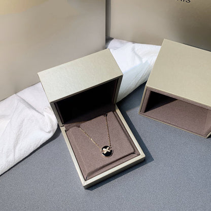 [Everoly JW]JEUX DE PINK GOLD DIAMOND NECKLACE