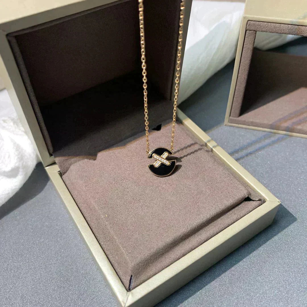 [Everoly JW]JEUX DE ROSE GOLD DIAMOND NECKLACE