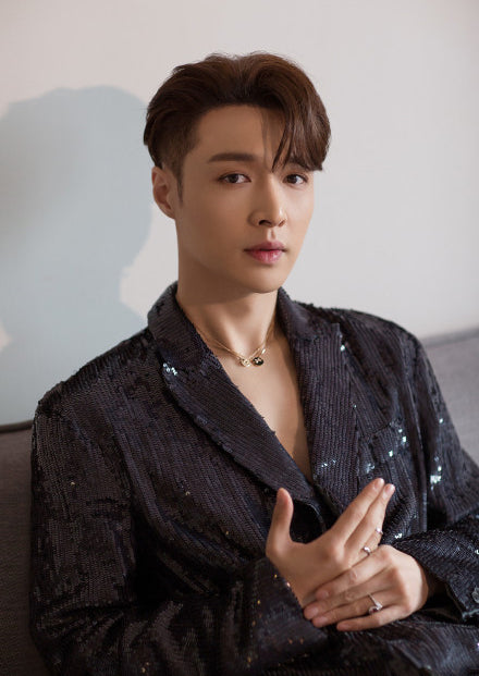 [Everoly JW]JEUX DE PINK GOLD DIAMOND NECKLACE