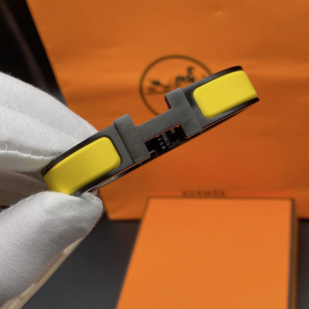 [Everoly JW]CLIC HM SO BLACK YELLOW BRACELET