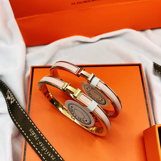 [Everoly JW]CLASSIC HM CLIC  PINK 8MM ENAMEL BRACELET