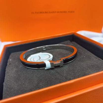 [Everoly JW]CLASSIC HM CLIC BLACK 8MM ENAMEL BRACELET