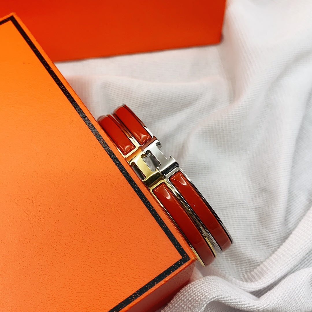 [Everoly JW]CLASSIC HM CLIC RED 8MM ENAMEL BRACELET