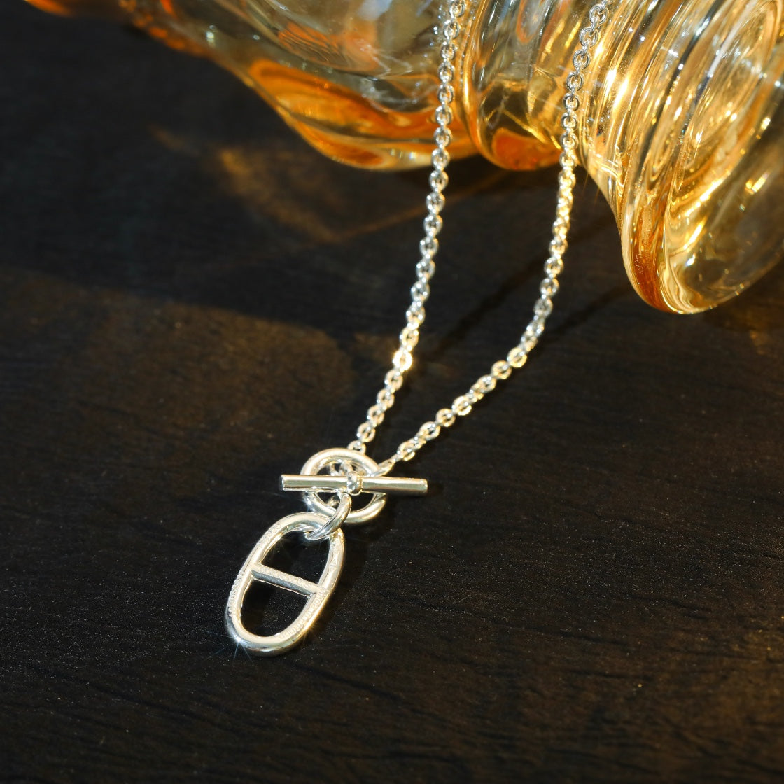 [Everoly JW]HM CHAINE D'ANCRE PENDANT NECKLACE STERLING SILVER