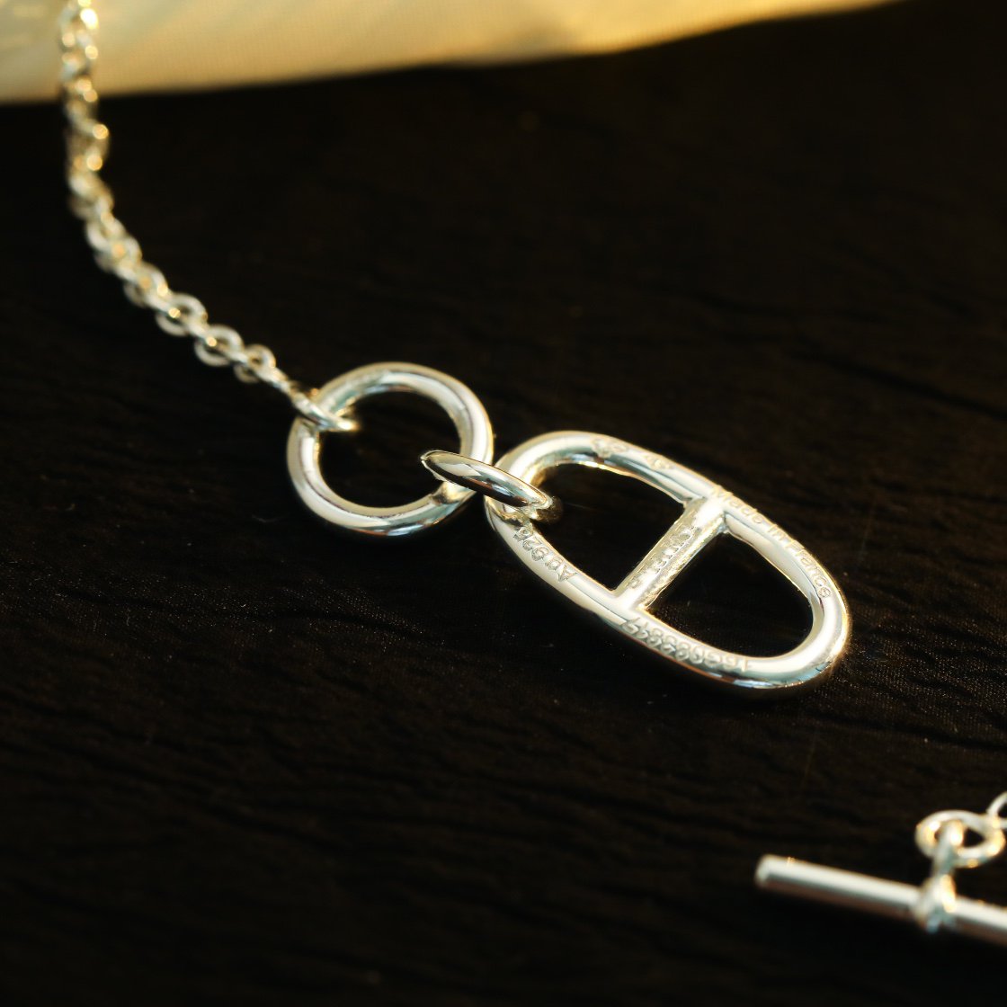 [Everoly JW]HM CHAINE D'ANCRE PENDANT NECKLACE STERLING SILVER