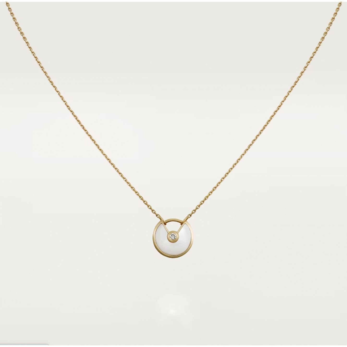 [Everoly JW]AMULETTE ROSE GOLD MOP NECKLACE