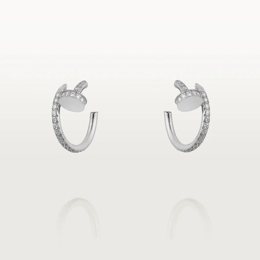 [Everoly JW]JUSTE EARRINGS 12.75MM SILVER DIAMOND