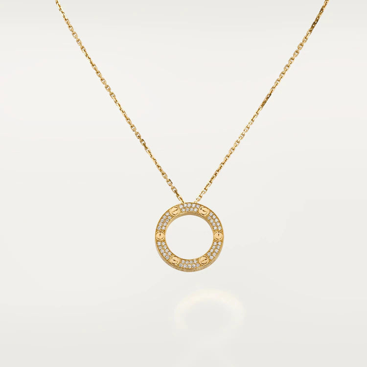 [Everoly JW]LOVE NECKLACE ADJUSTABLE ROSE GOLD