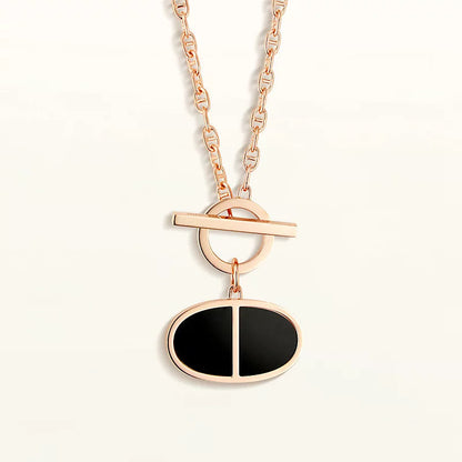 [Everoly JW]CHAINE VERSO BLACK CERAMIC NECKLACE