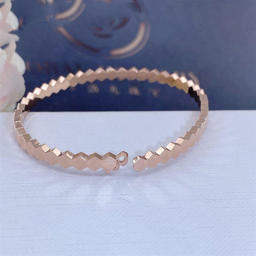 [Everoly JW]BEE LOVE PINK GOLD BRACELET