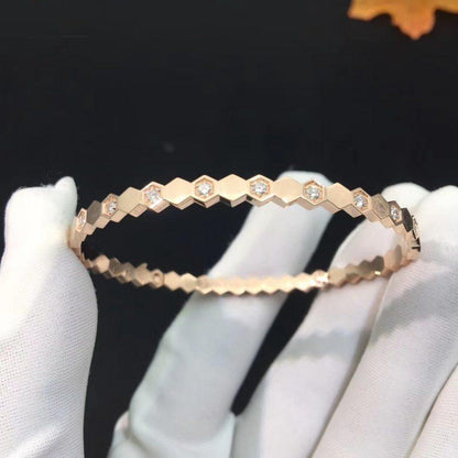 [Everoly JW]BEE LOVE PINK GOLD DIAMOND BRACELET