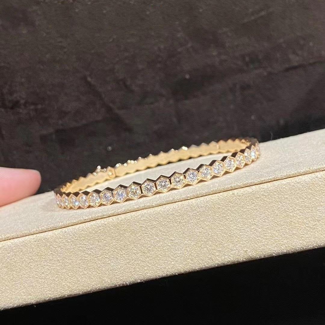 [Everoly JW]BEE LOVE GOLD BRACELET FULL DIAMOND
