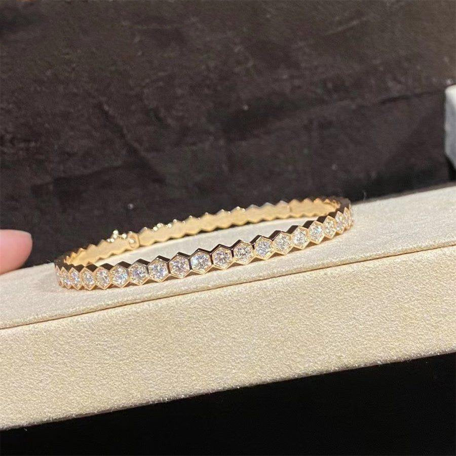 [Everoly JW]BEE LOVE GOLD BRACELET FULL DIAMOND
