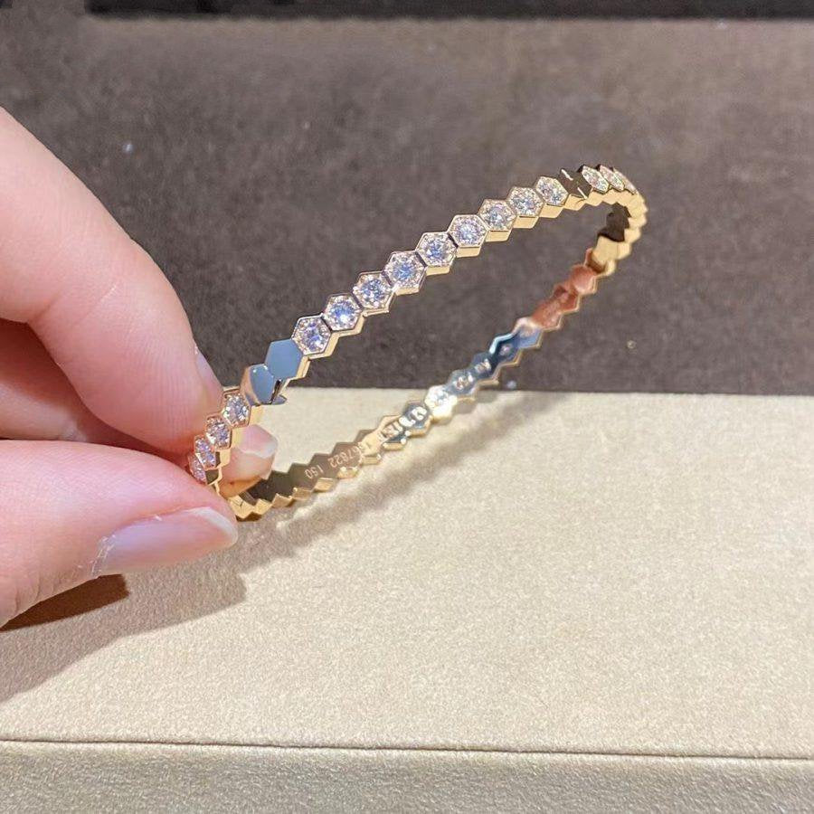 [Everoly JW]BEE LOVE GOLD BRACELET FULL DIAMOND