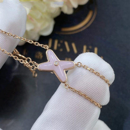 [Everoly JW]JEUX BRACELET PINK MOP PINK GOLD 1 DIAMOND