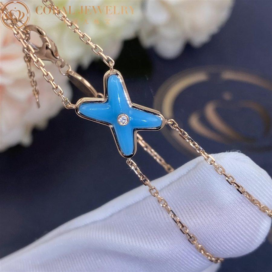 [Everoly JW]JEUX BRACELET TURQUOISE PINK GOLD 1 DIAMOND