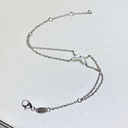 [Everoly JW]JEUX BRACELET WHITE MOP SILVER 1 DIAMOND