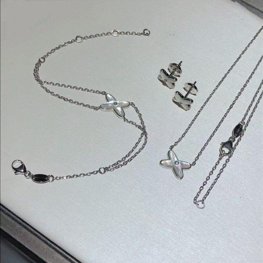 [Everoly JW]JEUX BRACELET WHITE MOP SILVER 1 DIAMOND