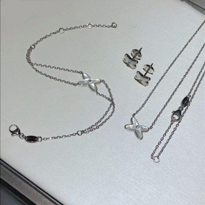 [Everoly JW]JEUX BRACELET WHITE MOP SILVER 1 DIAMOND