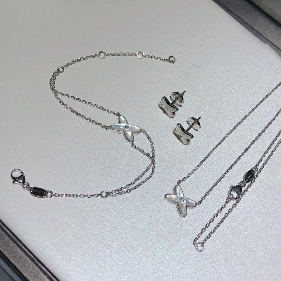 [Everoly JW]JEUX BRACELET WHITE MOP SILVER 1 DIAMOND