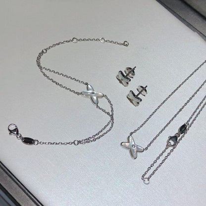 [Everoly JW]JEUX BRACELET WHITE MOP SILVER 1 DIAMOND